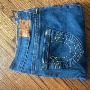 True Religion Crop Jeans- only worn once, excellent condition!